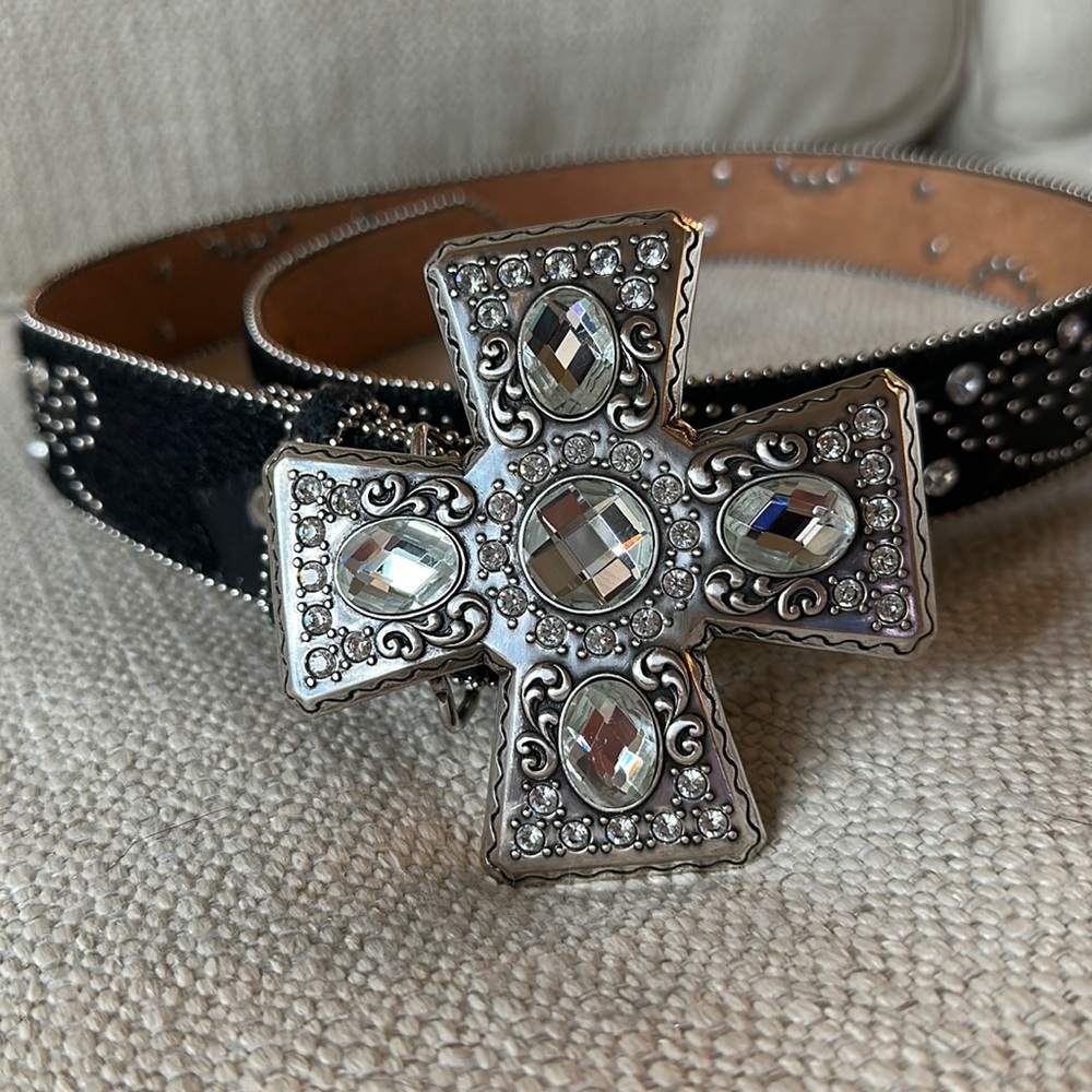 Rhinestone cross belt by Nocona